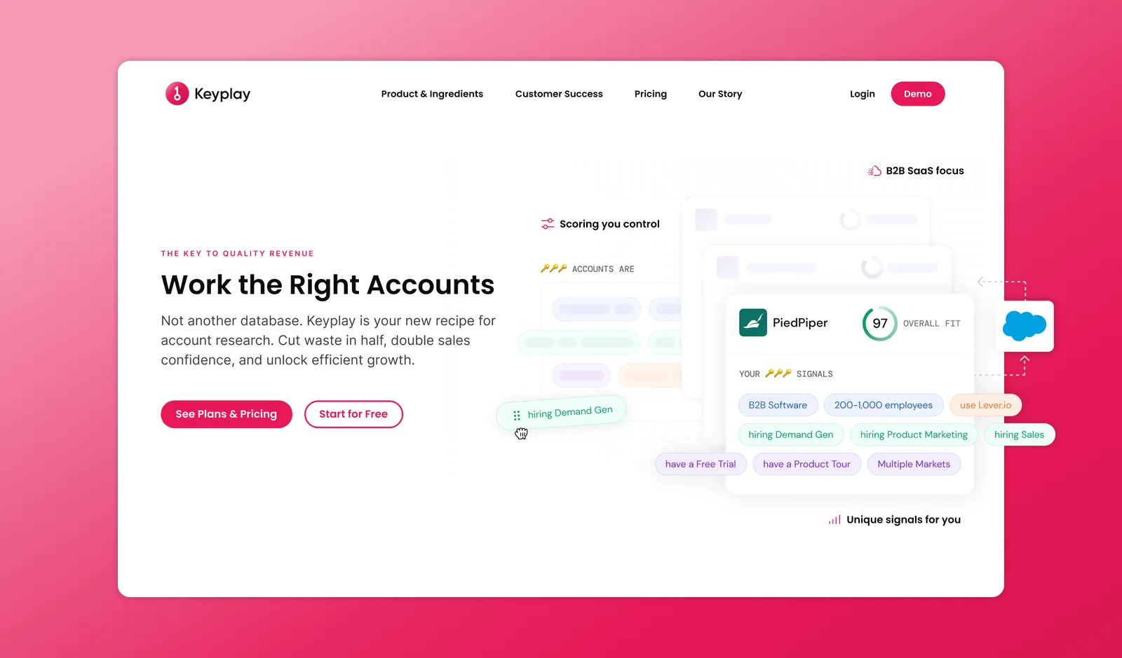 Website Design work for Keyplay
