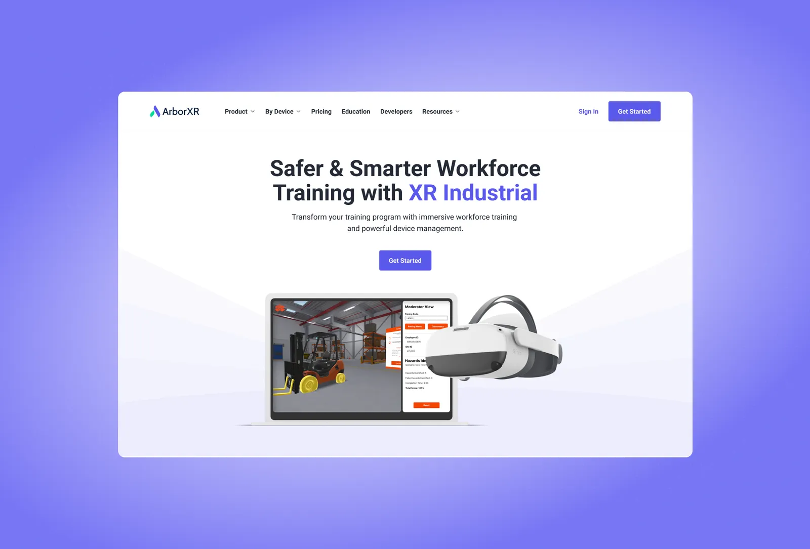 Website Design work for ArborXR