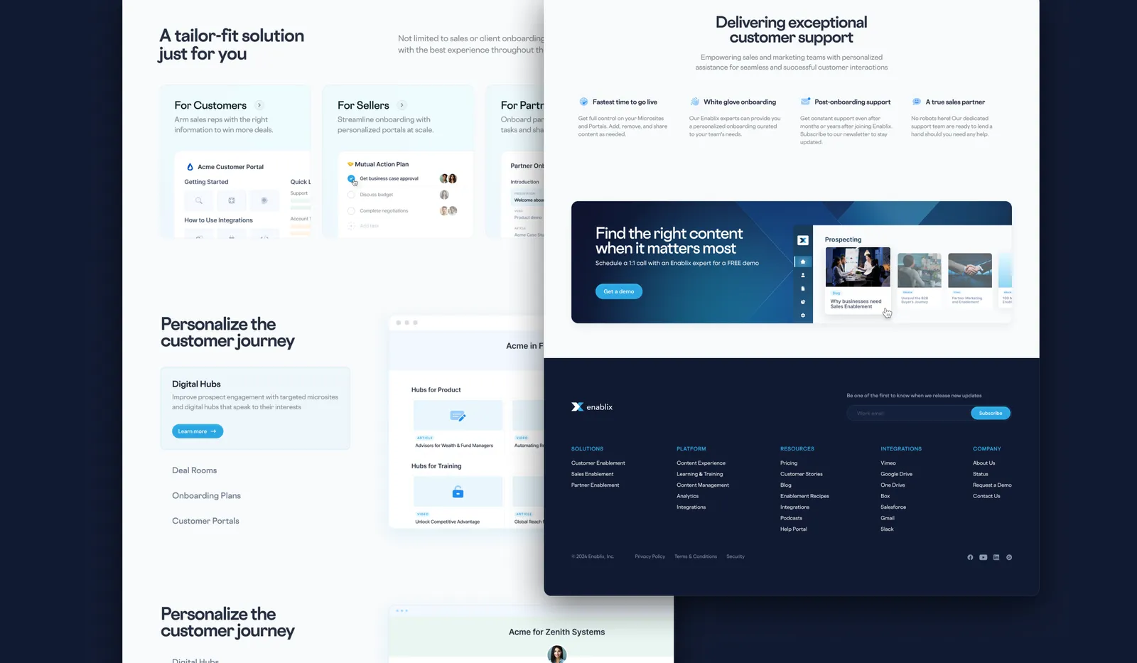 Website Design work for Enablix
