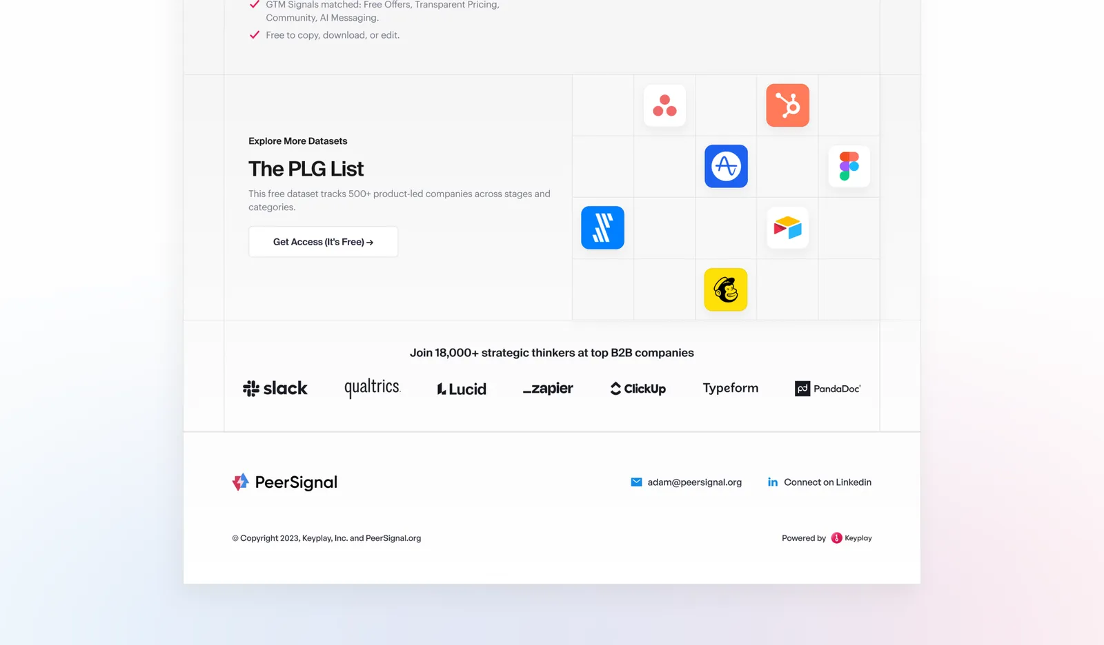 Website Design work for PeerSignal