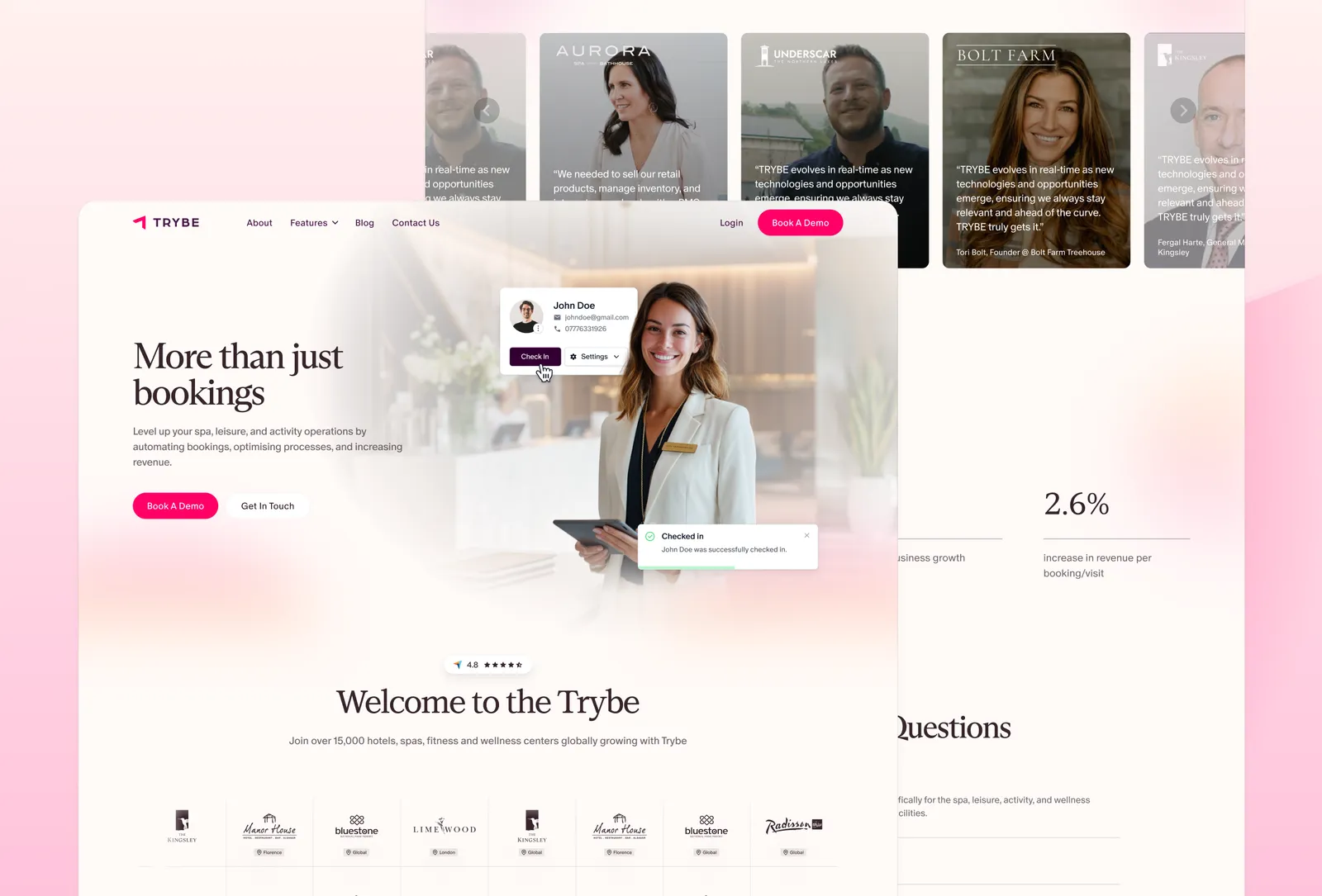 Website Design work for Trybe