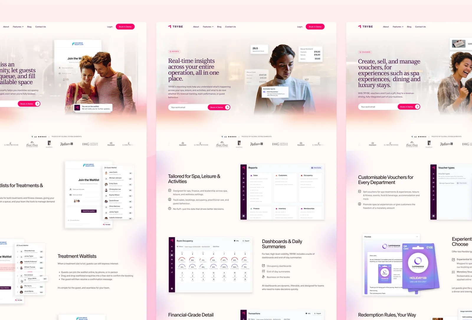 Website Design work for Trybe