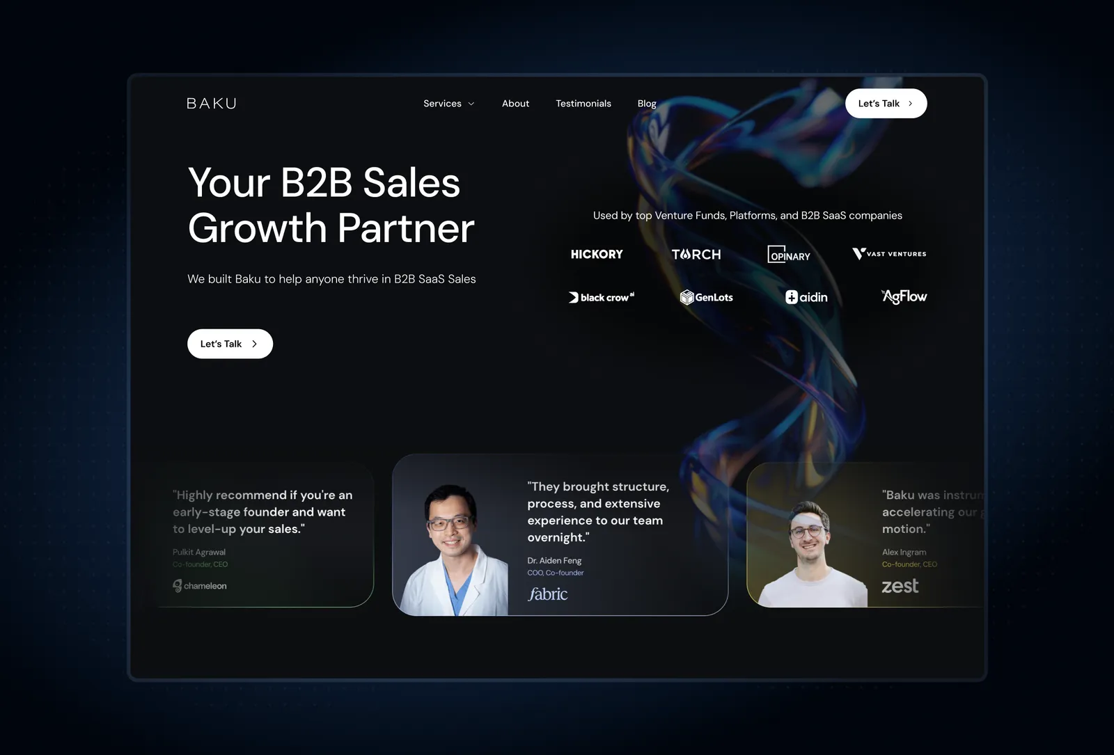 Website Design work for Baku