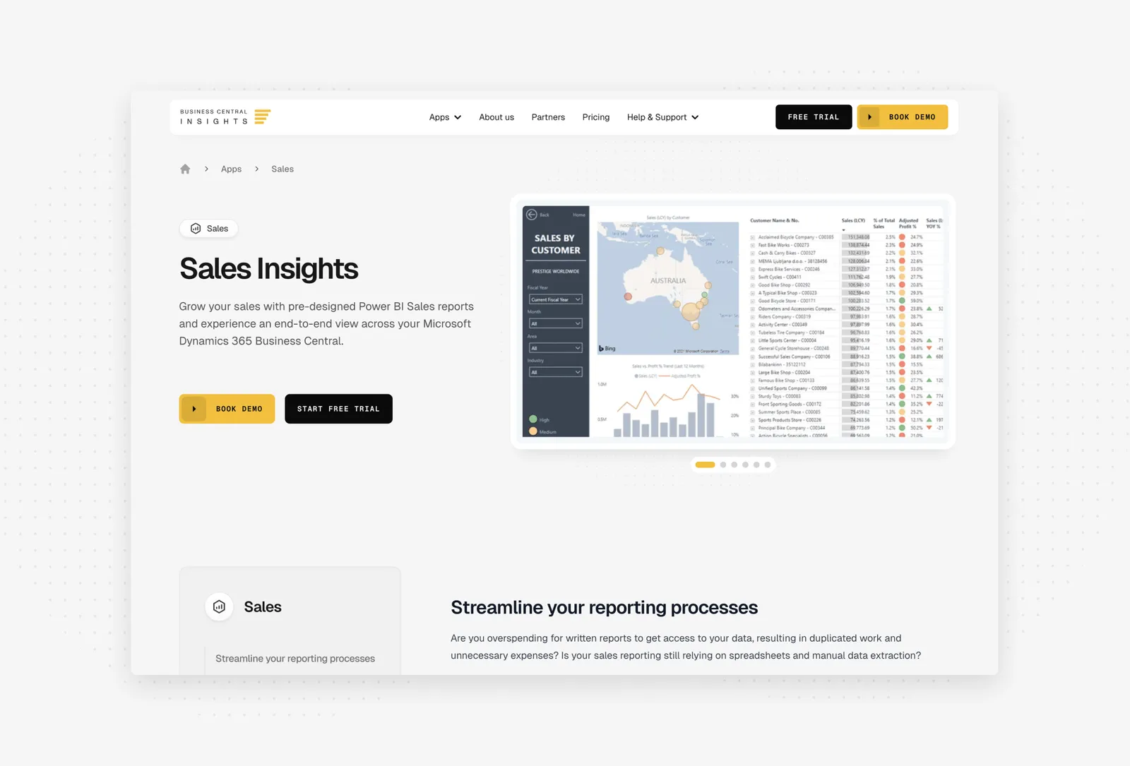 Website Design work for Business Central Insights