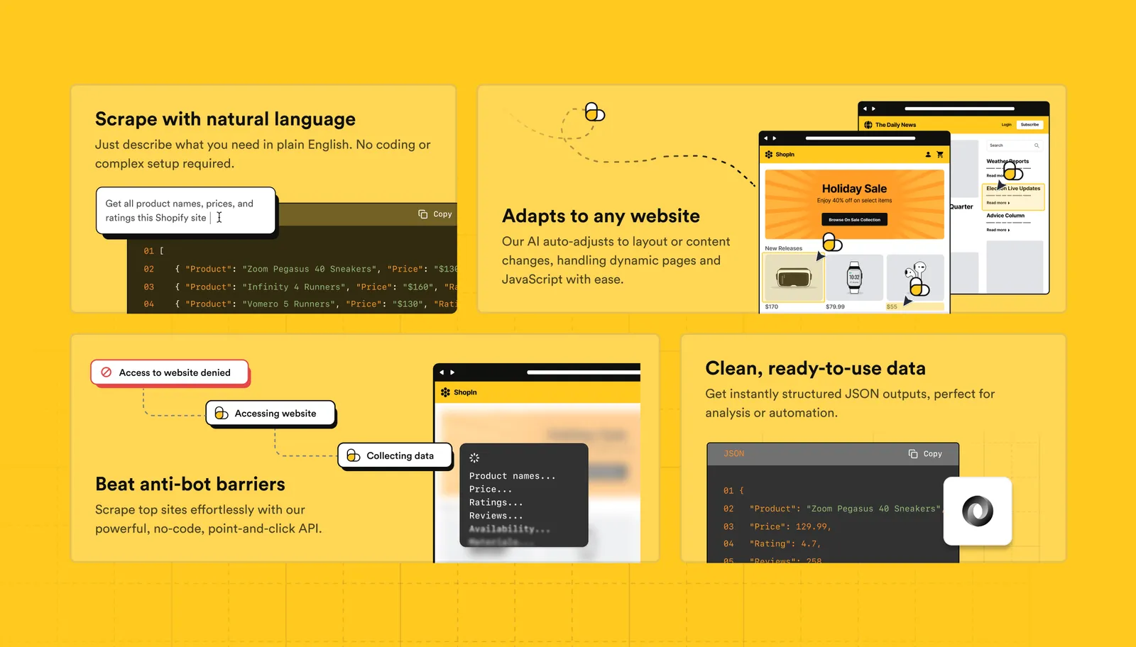 Website Design work for ScrapingBee