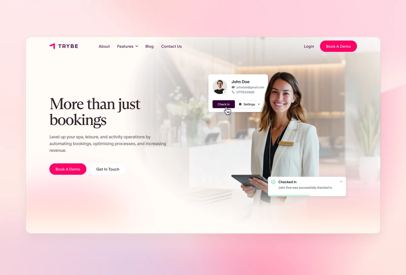 Website Design work for Trybe