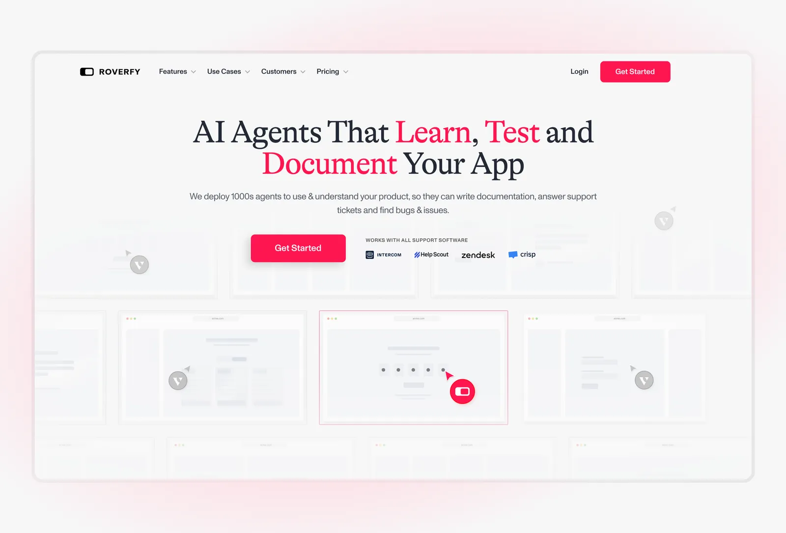 Website Design work for Roverfy