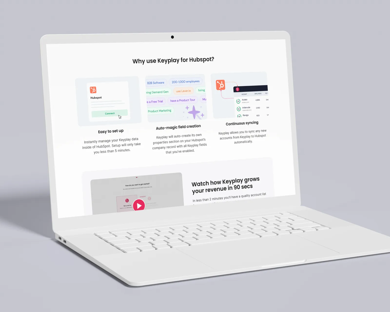 Website Design work for Keyplay