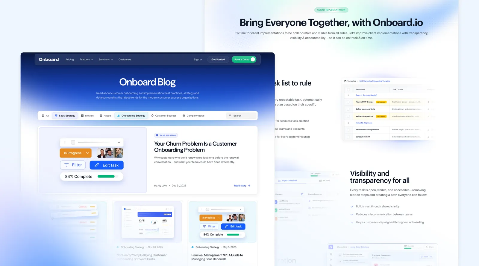 Website Design work for Onboard