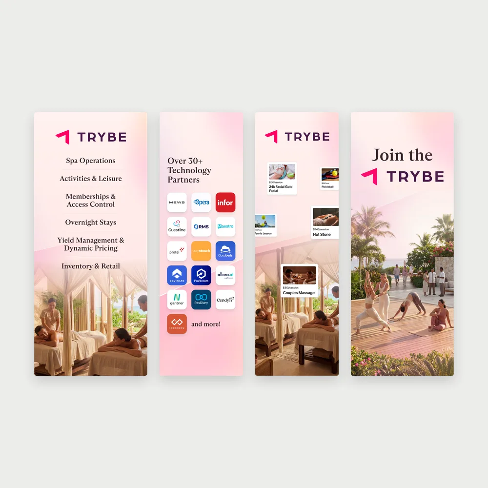Trade show booth for Trybe by Siguro