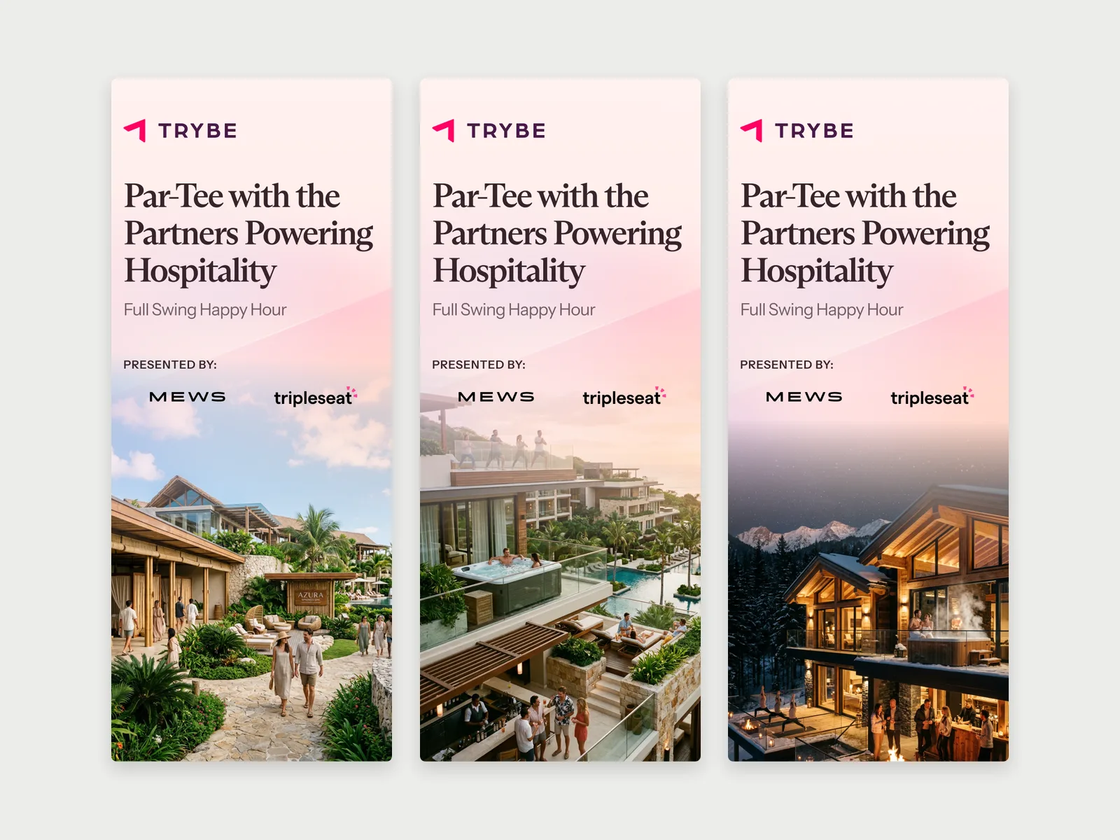 Partner roll-up banners for Trybe
