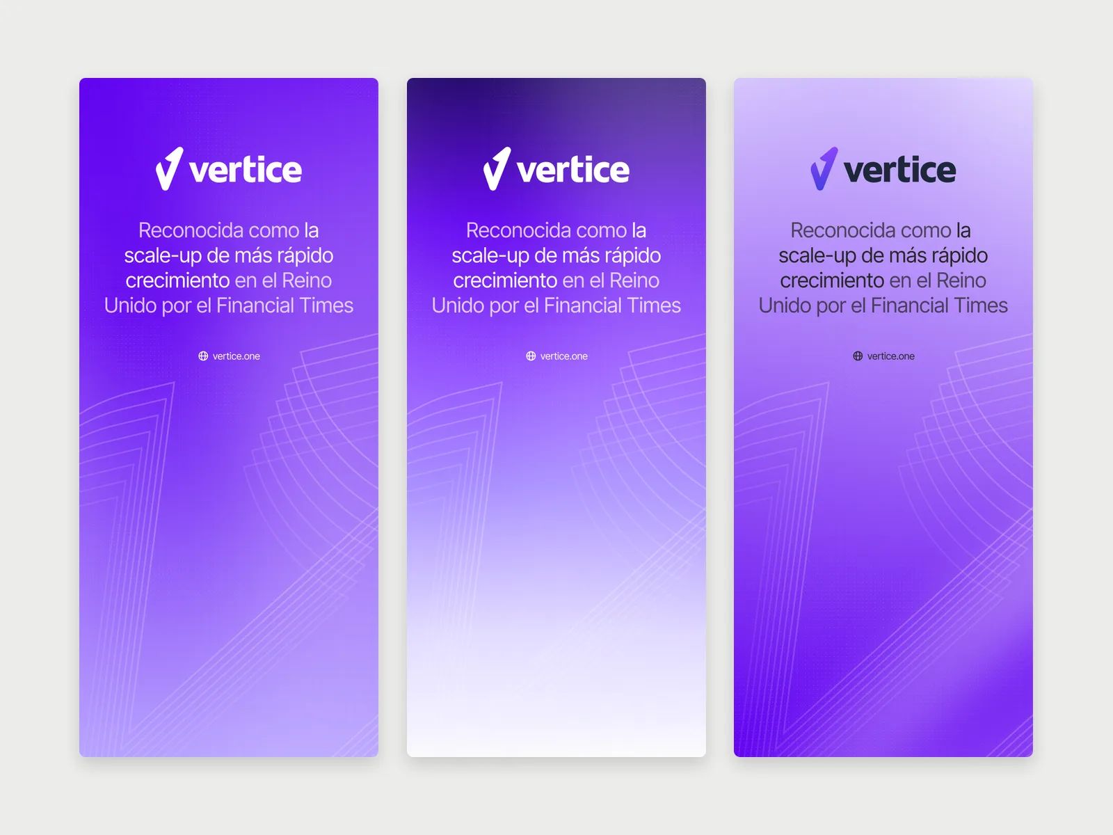 Roller banners for Vertice